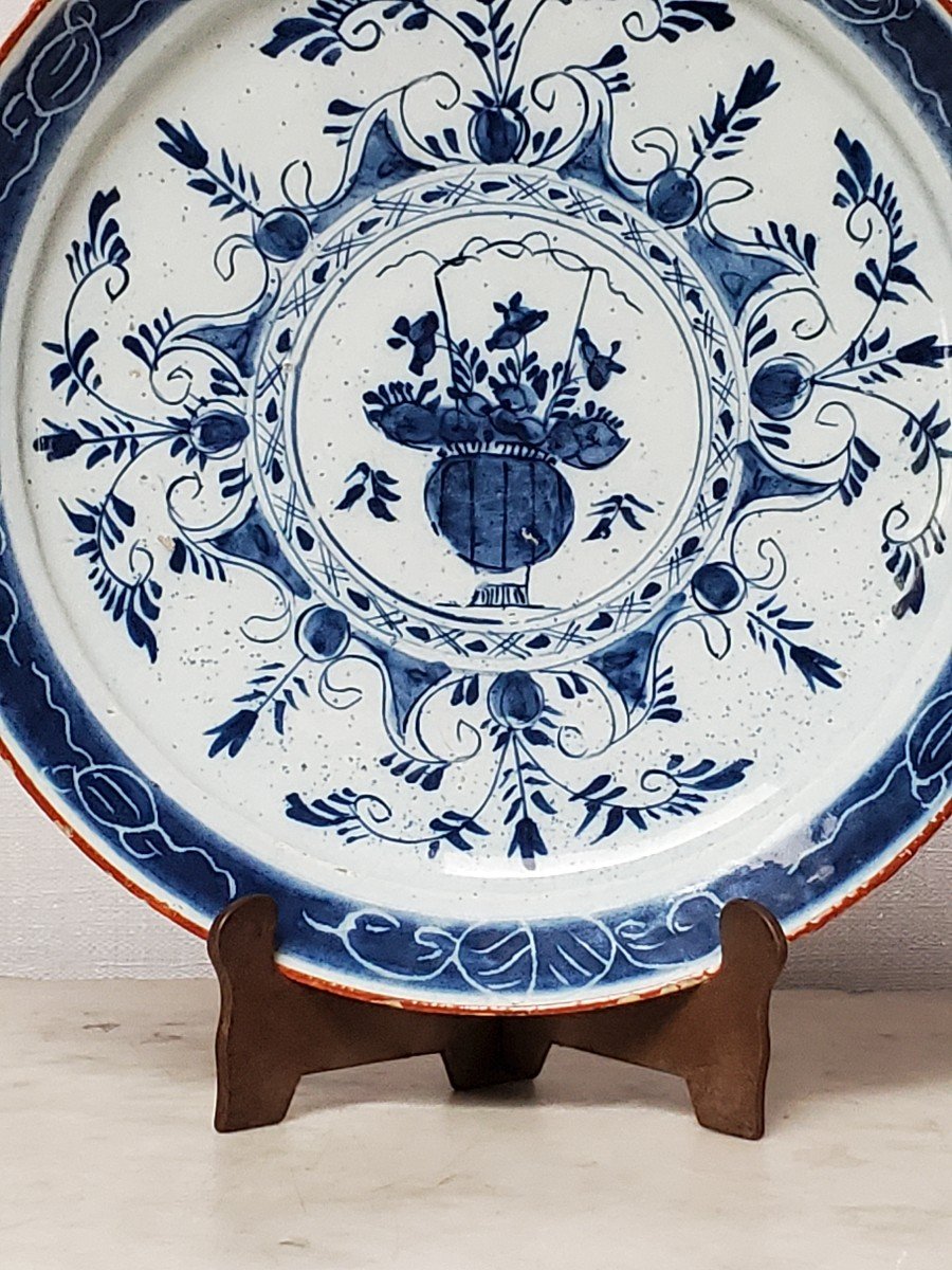 Delft - Earthenware Plate - Early 18th Century-photo-4