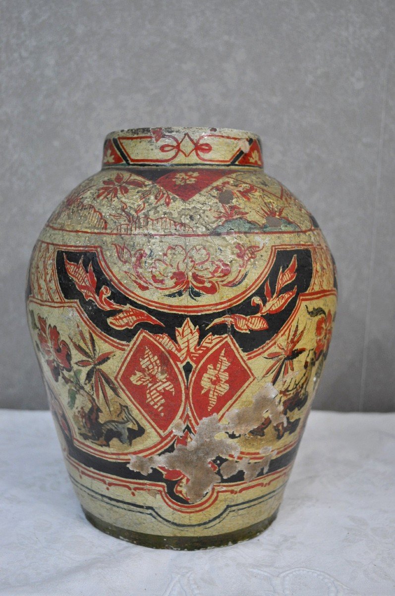 Persian! Iran? Pair Of Ceramic Funeral Urns - Late 18th Century-photo-3