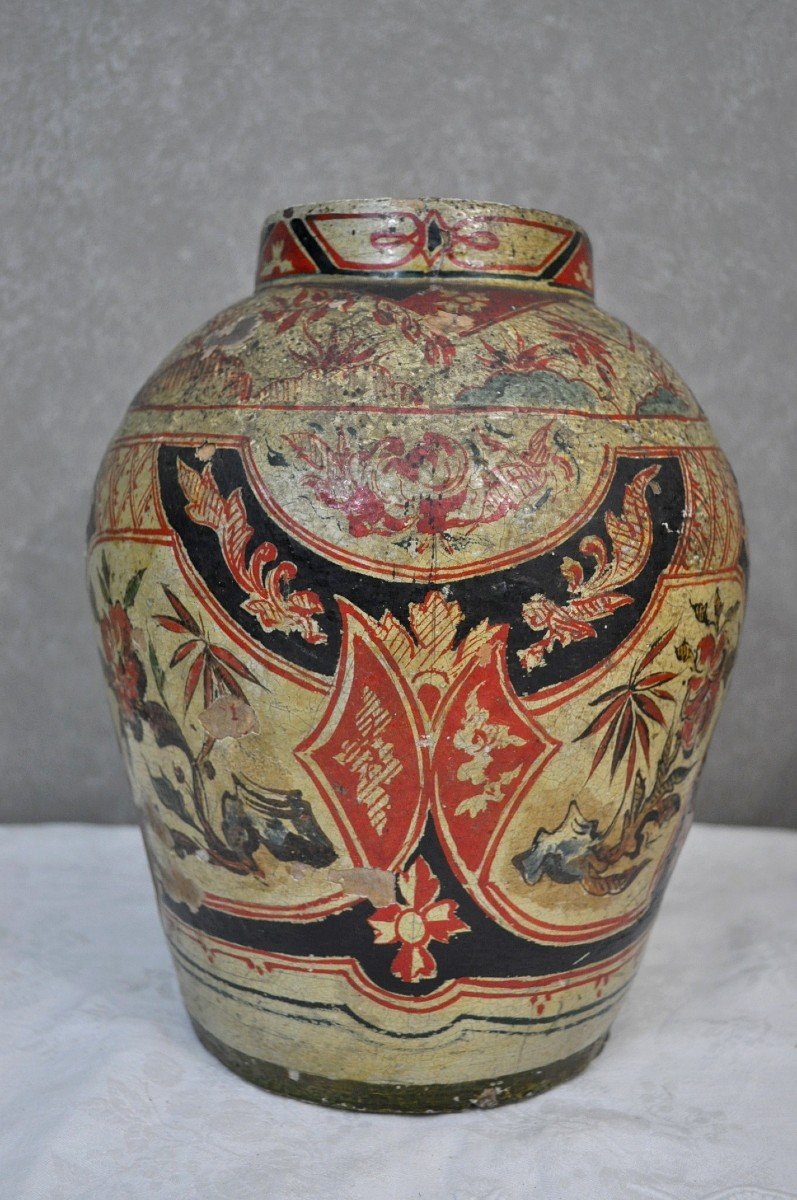 Persian! Iran? Pair Of Ceramic Funeral Urns - Late 18th Century-photo-4