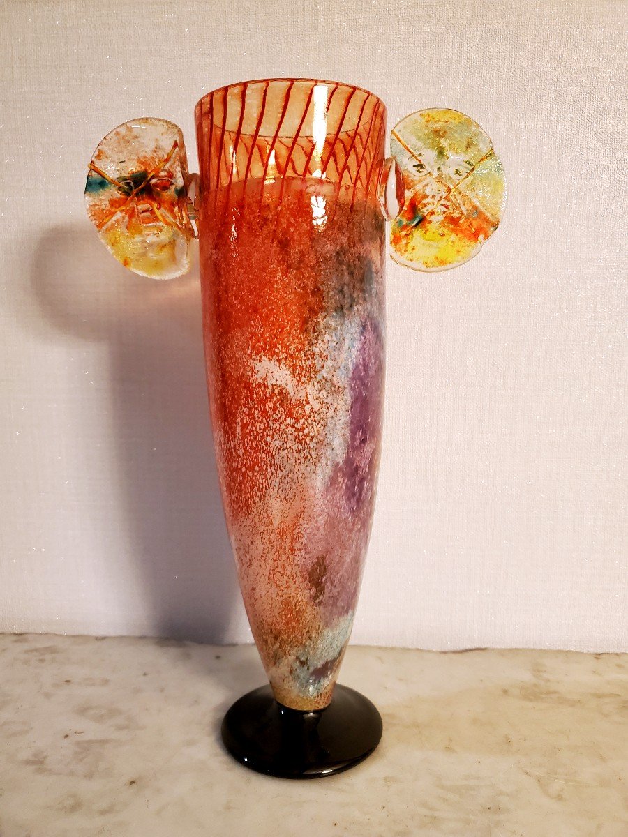Glass Vase From Kosta Boda House By Kjell Engman (1946)