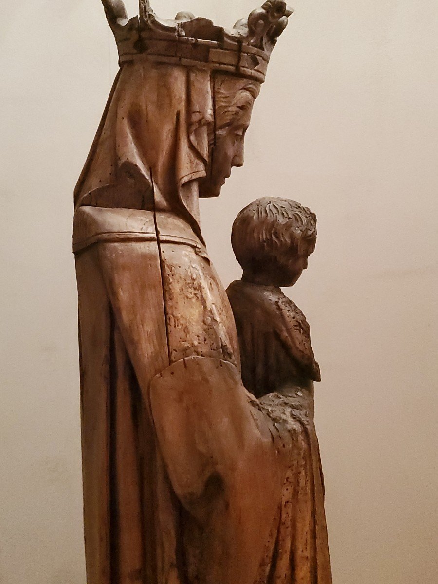 Sculpture - Virgin And Child - Wood - Circa 1800-photo-5