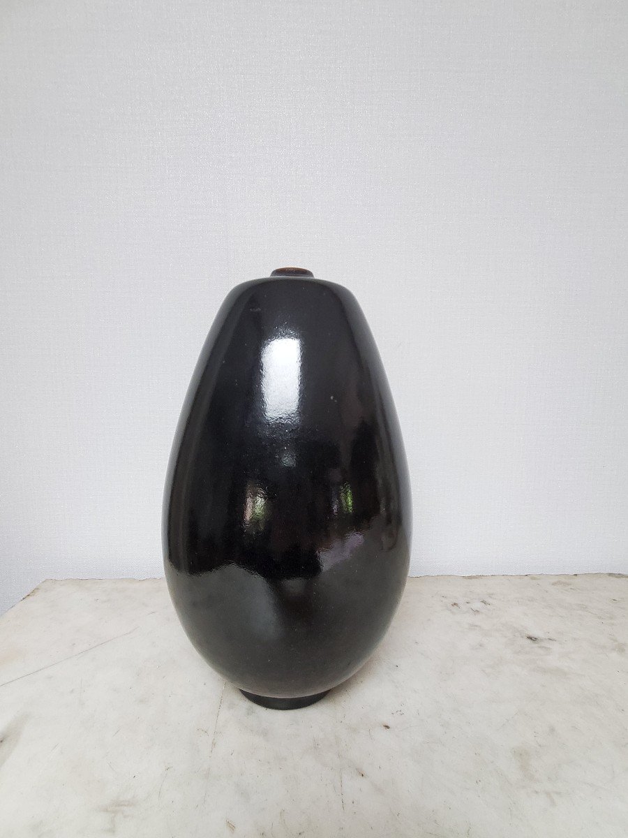 Vincent Beague - 1955-2015 - Vase En Grès -xxème-photo-2