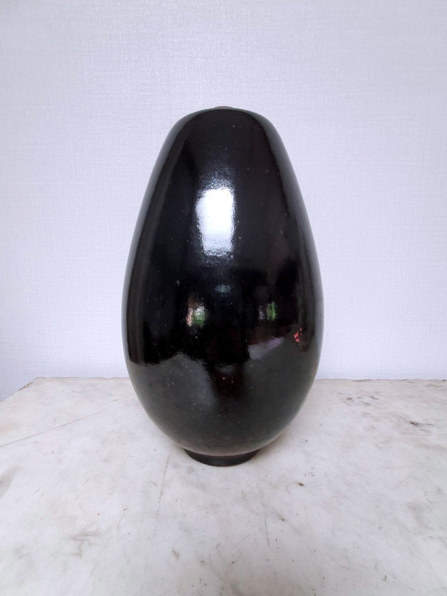 Vincent Beague - 1955-2015 - Vase En Grès -xxème