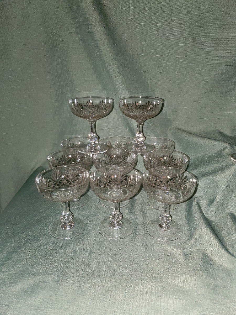 Cristallerie Saint Louis - Verres En Cristal + 2 Carafes - Modèle Massenet-photo-2