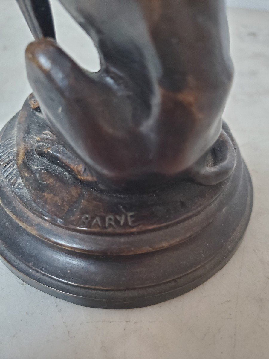 Sculpture - Animal Bronze - Signed Barye (1839-1882)-photo-5