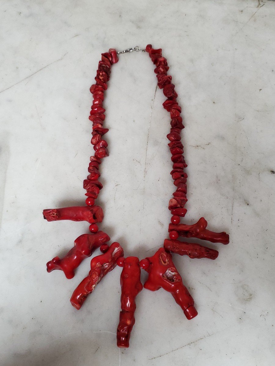 Collier En Corail Rouge-photo-1