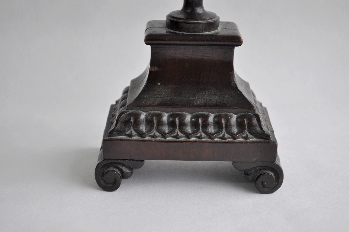 Crucifix On Wooden Base - Netherlands - Early 19th Century-photo-3