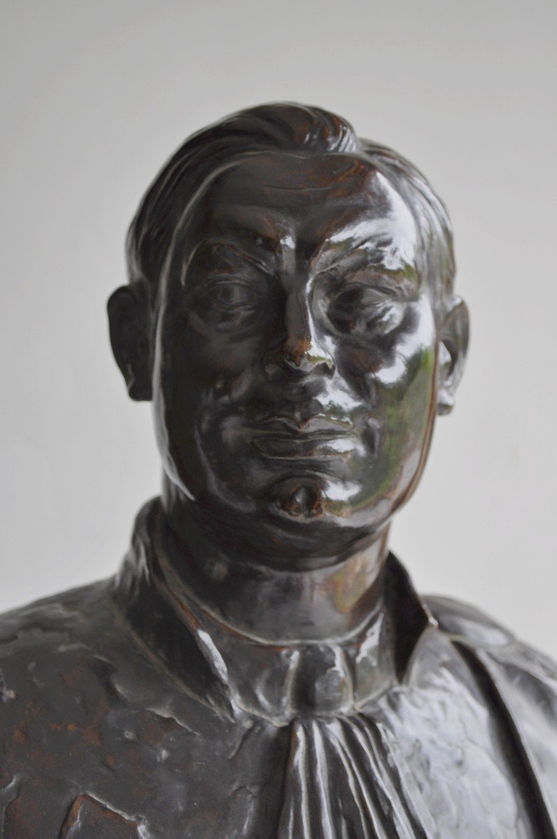 Adelin Salle (1884-1952) - Founder Verbeyst - Sculpture, A Man Of Law - Bronze-photo-2