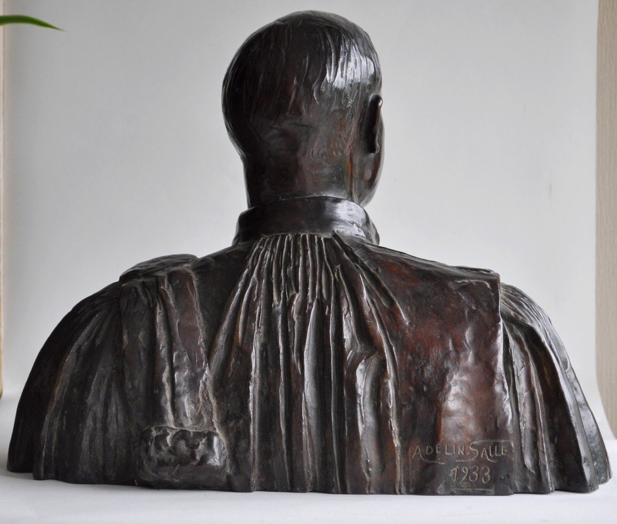 Adelin Salle (1884-1952) - Founder Verbeyst - Sculpture, A Man Of Law - Bronze-photo-3