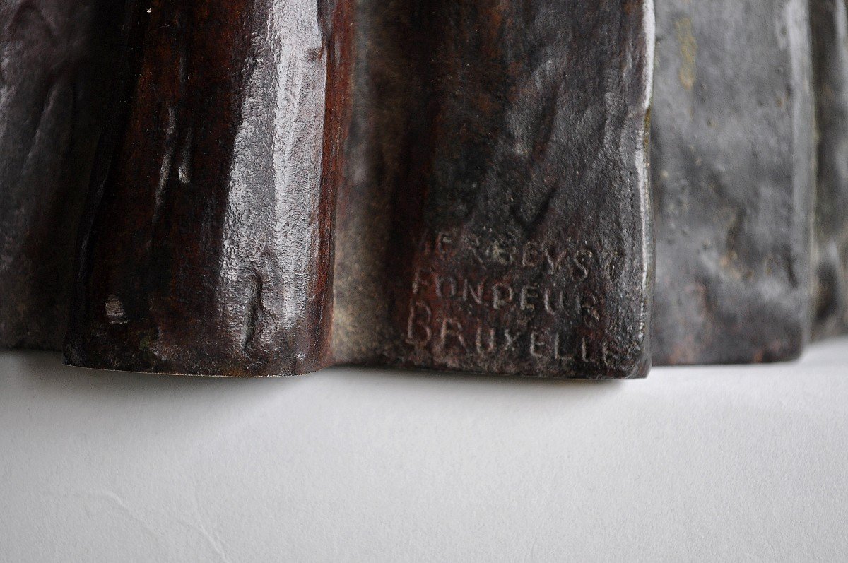Adelin Salle (1884-1952) - Founder Verbeyst - Sculpture, A Man Of Law - Bronze-photo-7