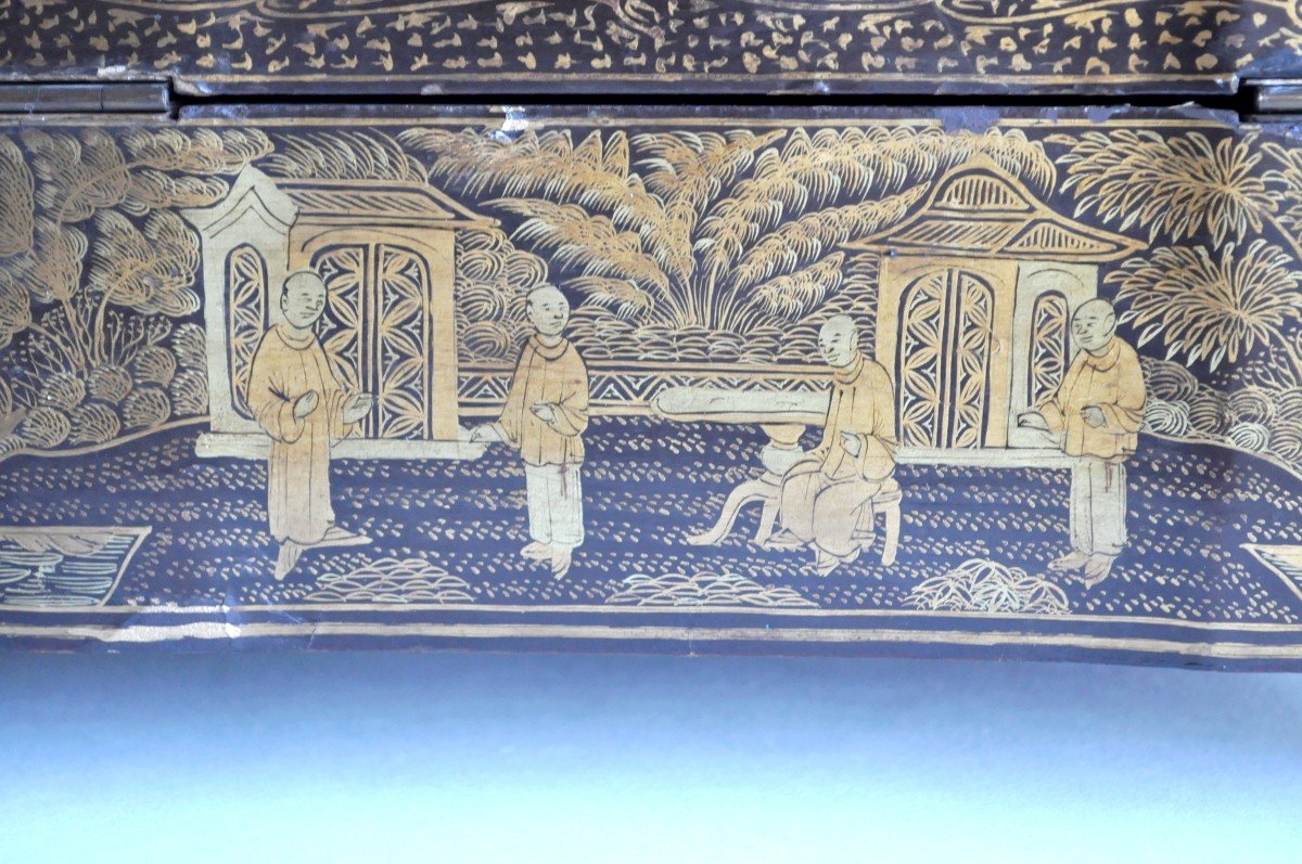 Chine - Boîte à Ouvrage - Canton - XIXème-photo-6
