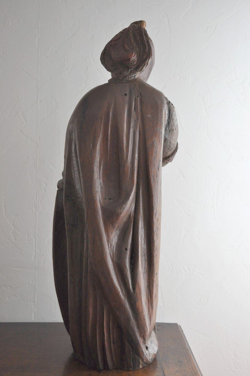 Status - Polychrome Wooden Soldier - 18/19th Century-photo-4