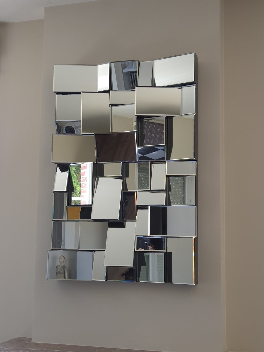 Miroir à facettes dans le style de Olivier De Schrijver-photo-2