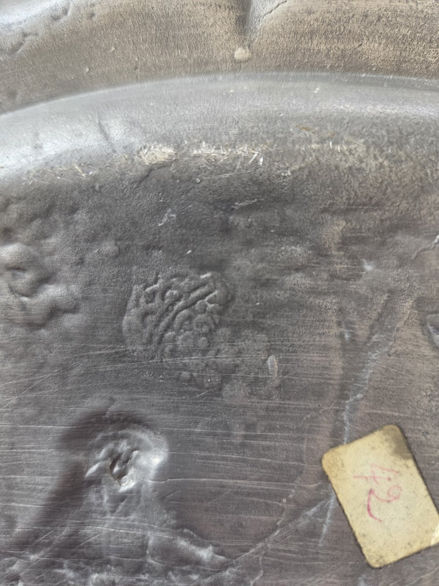 Oval Pewter Dish (hound Hunting) -photo-5