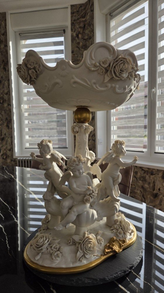 Cesare Villari - Sculpture - Biscuit - 20th Century-photo-1