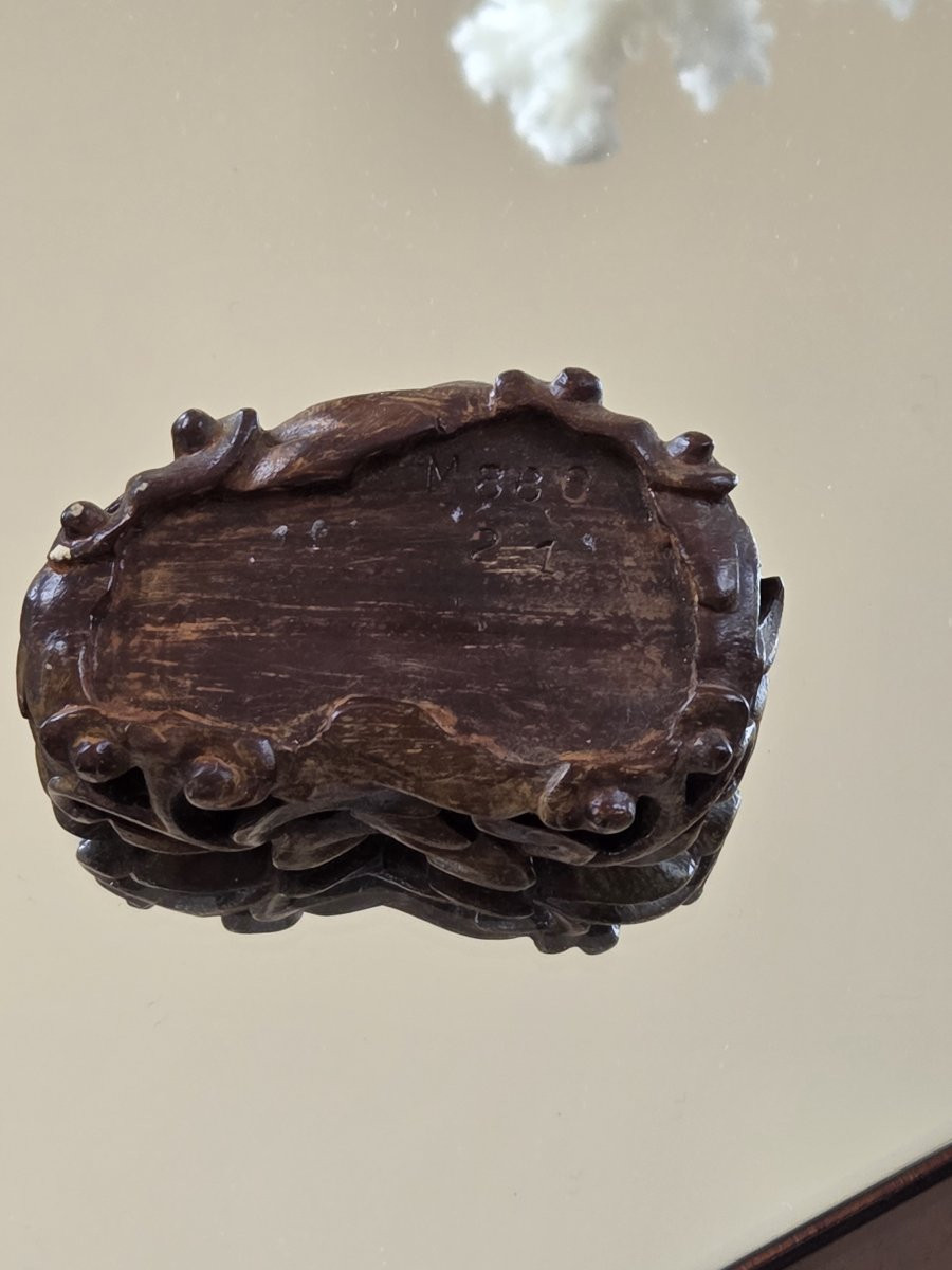 Red Coral - Sculpture - 20th Century Chinese Figurine-photo-5