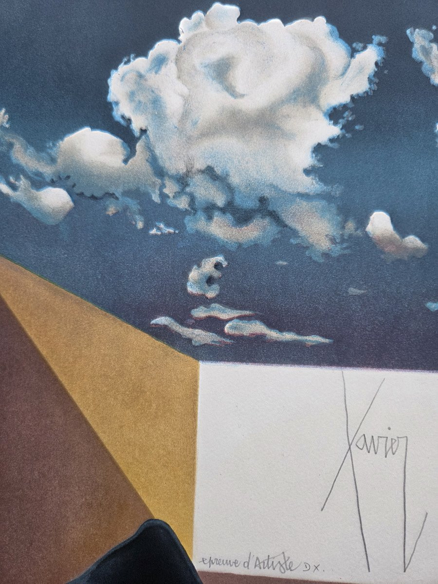 Degans Xavier (1949-) - Lithographie Epreuve d'artiste-photo-1