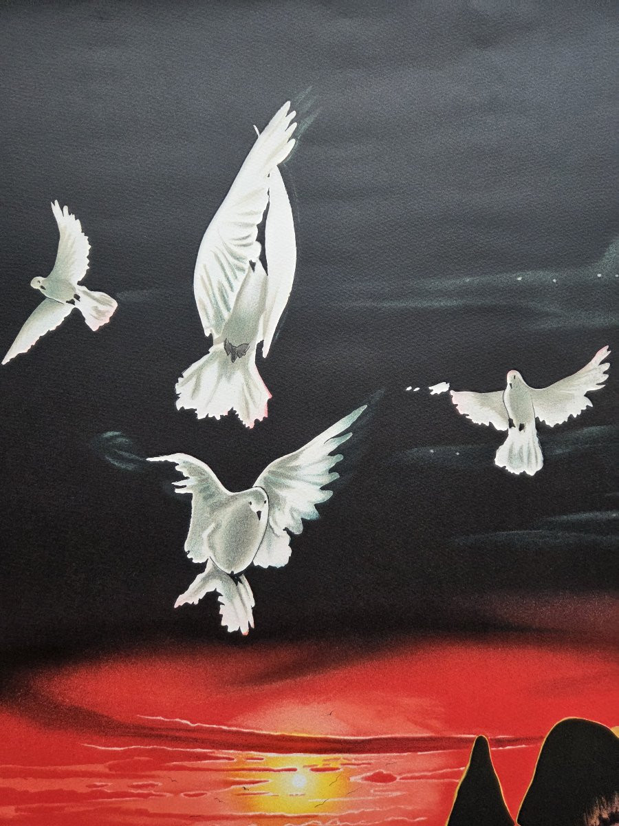 Degans Xavier (1949-) - Lithograph Artist's Proof-photo-1