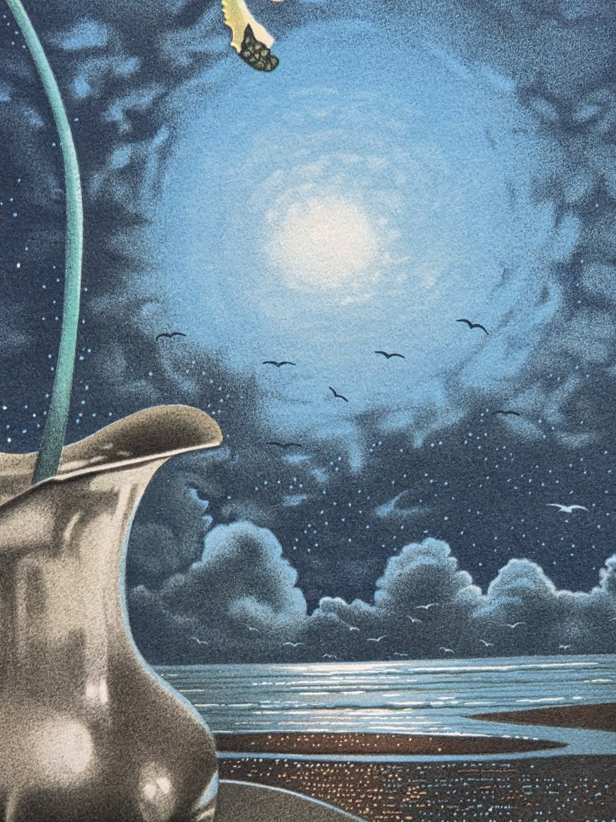 Degans Xavier (1949-) - Lithographie Epreuve d'artiste-photo-3