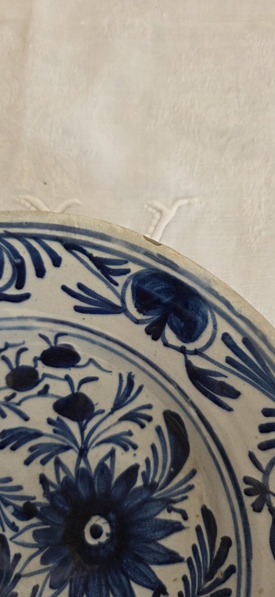 Assiette en faïence de Delft - XVIIIème-photo-1