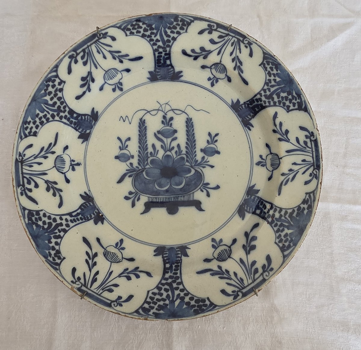 Pair Of Delftware Plates - 18th Century-photo-2