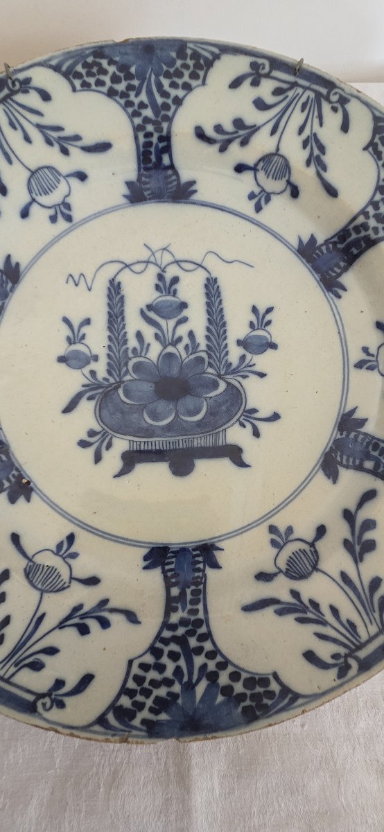 Pair Of Delftware Plates - 18th Century-photo-3