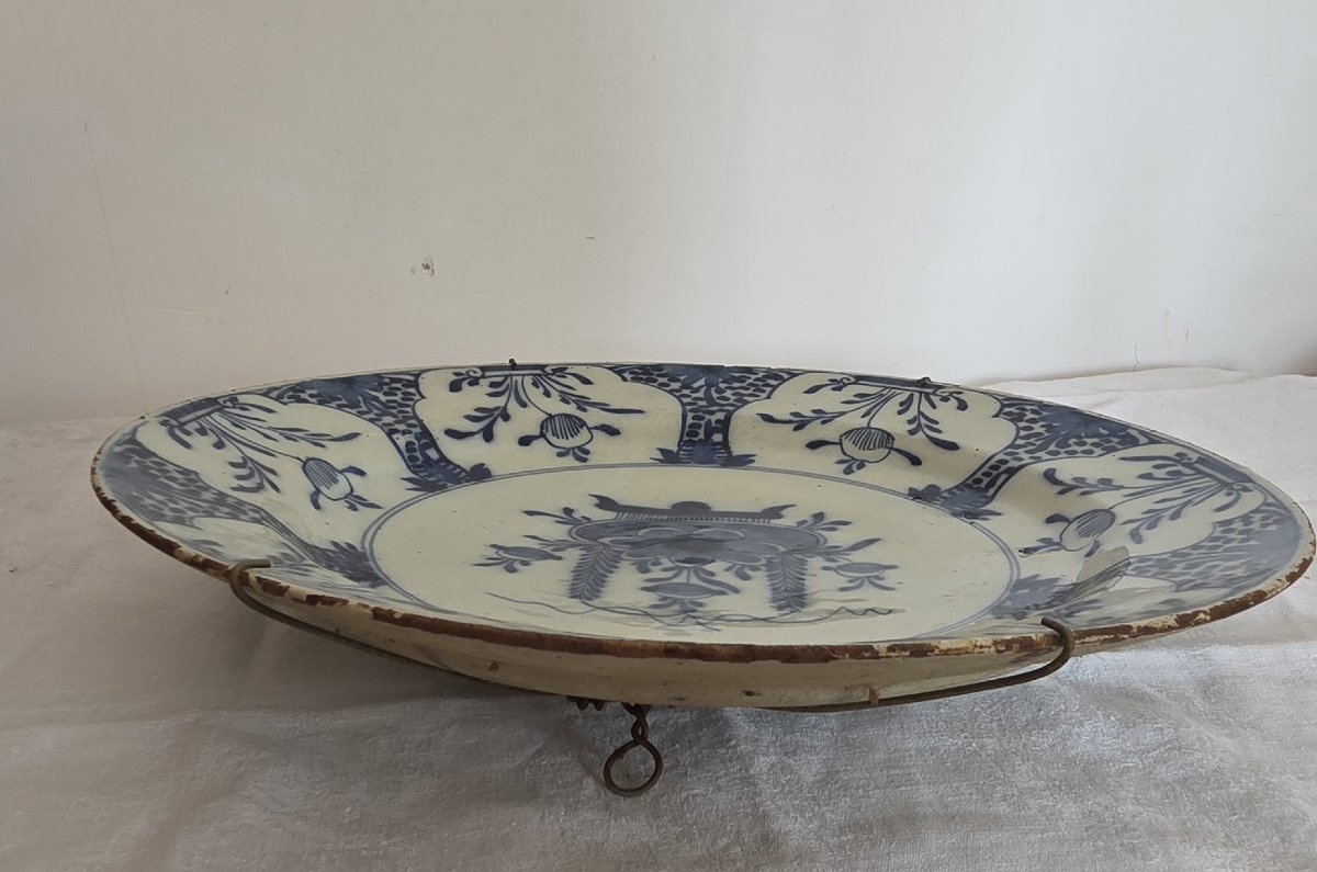 Pair Of Delftware Plates - 18th Century-photo-1