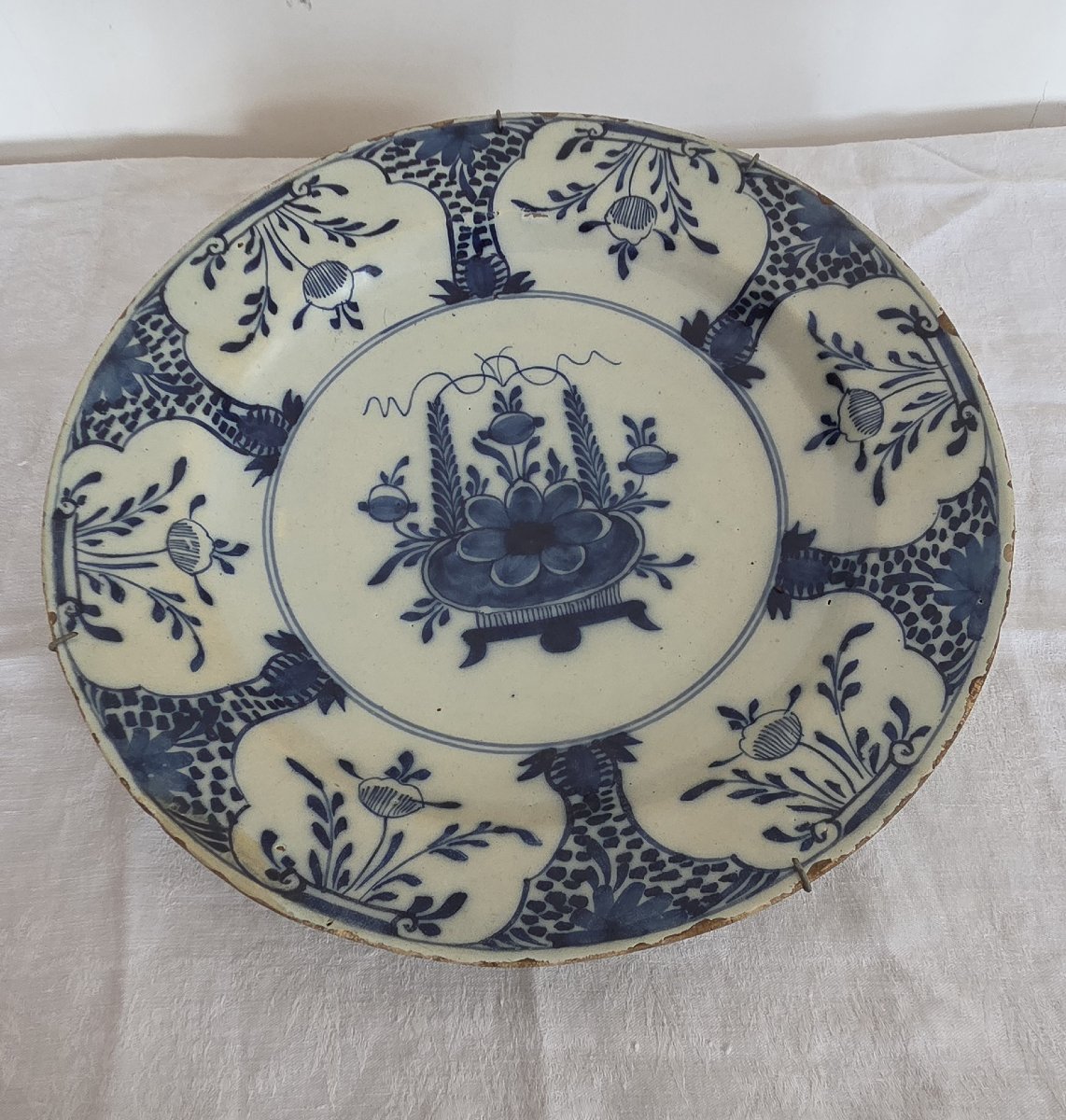 Pair Of Delftware Plates - 18th Century-photo-2