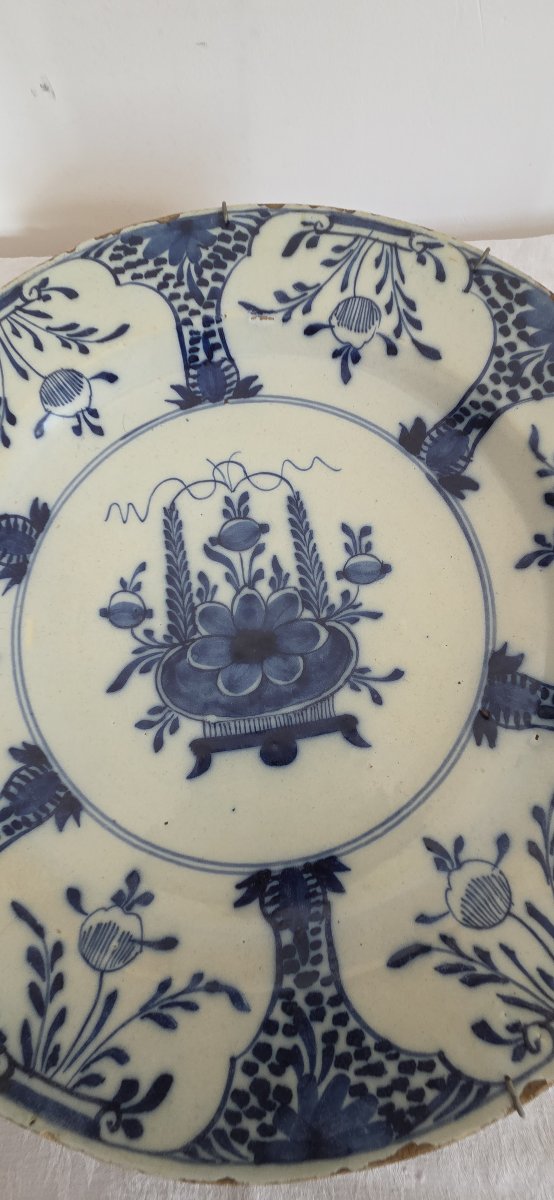 Pair Of Delftware Plates - 18th Century-photo-3