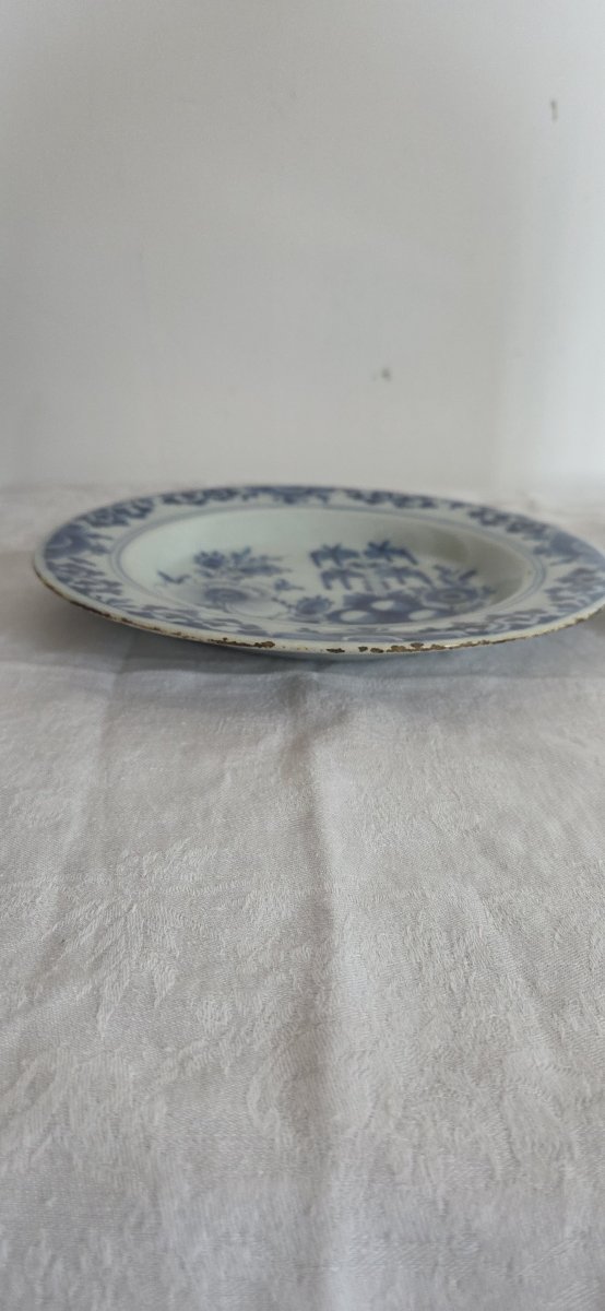 Delft - Set Of 4 18th-century Earthenware Plates-photo-3