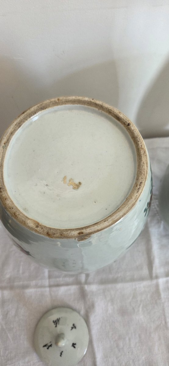 Paire de pots couverts - Chine XIXème-photo-7
