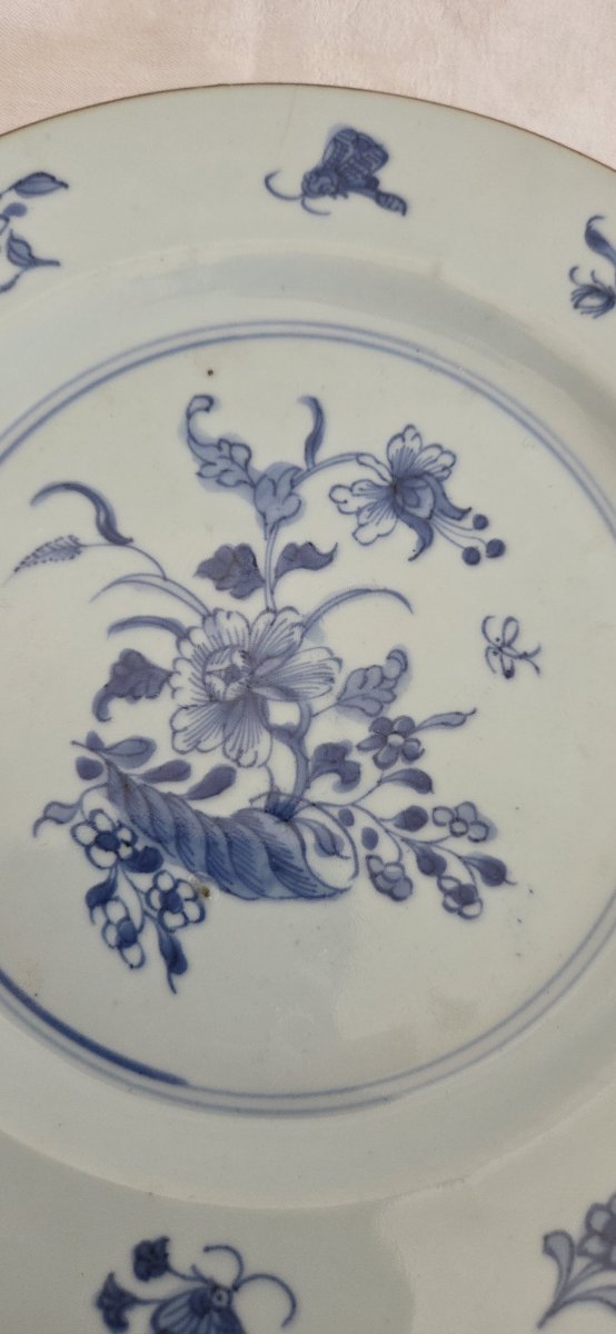 China - Pair Of Porcelain Plates - 18th Century-photo-3