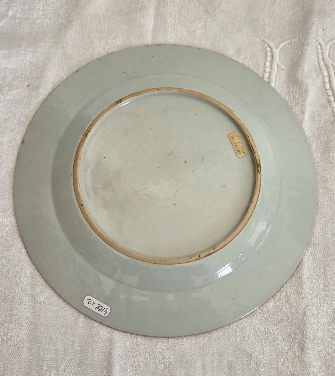 China - Pair Of Porcelain Plates - 18th Century-photo-7