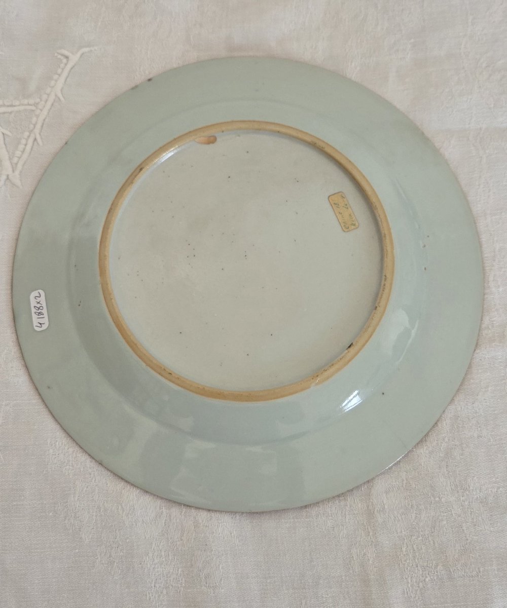 China - Pair Of Porcelain Plates - 18th Century-photo-8