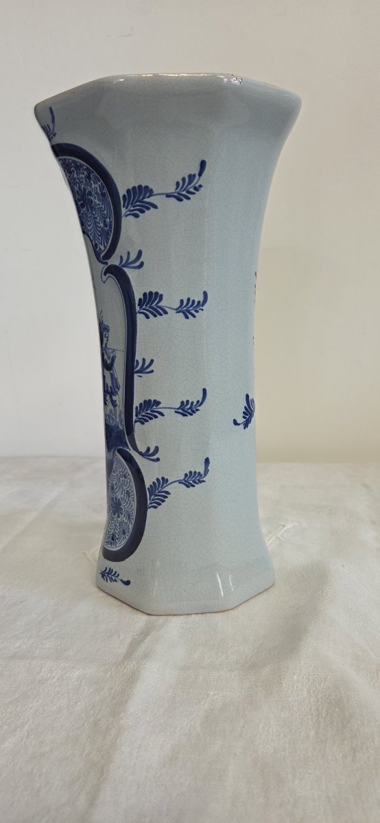 Vase balustre en faïence de Delft - XIXème-photo-2