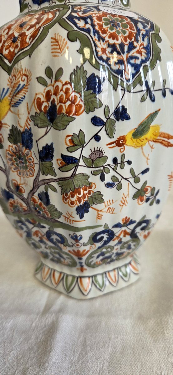 19th-century Desvres Earthenware Covered Jar-photo-4