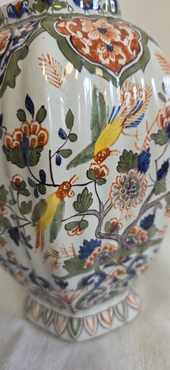 19th-century Desvres Earthenware Covered Jar-photo-5