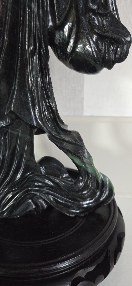 Hardstone Statuette - Chinese Jade - 20th Century-photo-1