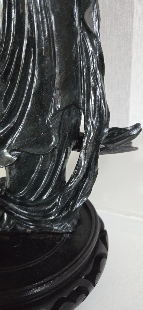 Hardstone Statuette - Chinese Jade - 20th Century-photo-6