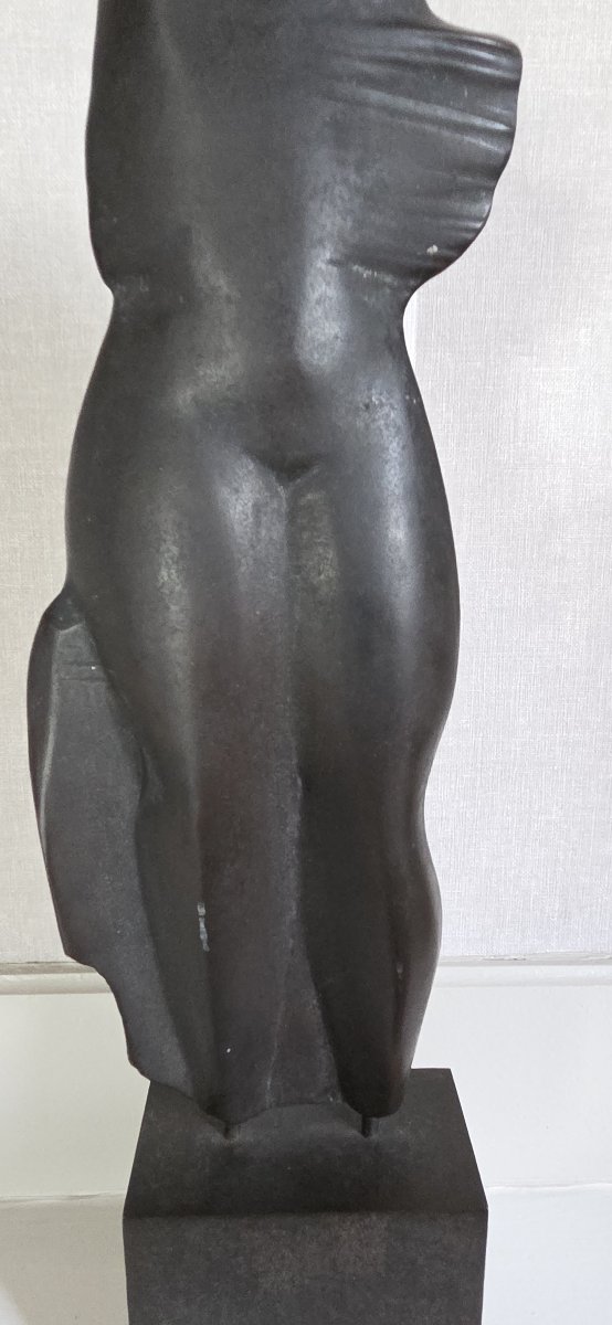 Sculpture en bronze - Nu féminin du XXème siècle-photo-1