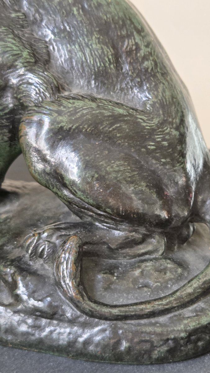 Sculpture bronze Antonin-Louis BARYE (1796-1875)-photo-4