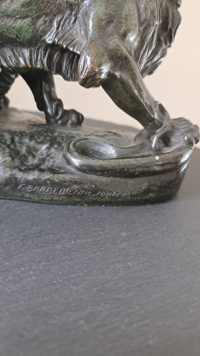 Sculpture bronze Antonin-Louis BARYE (1796-1875)-photo-6