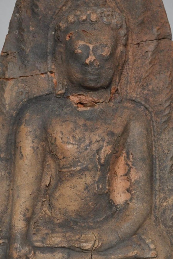 Stele, Buddha Terracotta 9-10th Century-photo-2