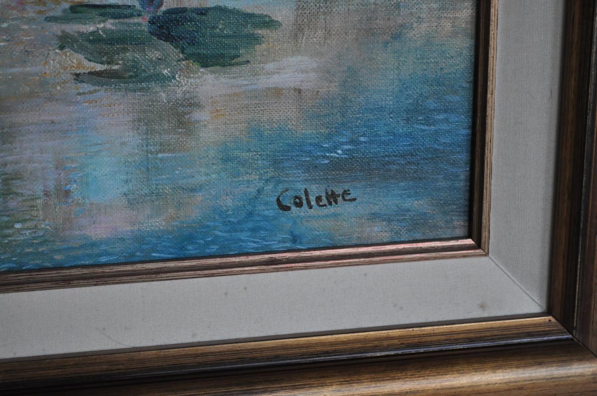 Oil On Canvas - Colette Lapierre Twentieth -photo-3