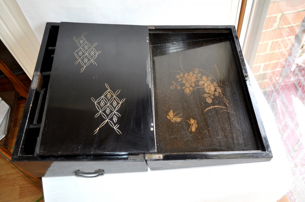 19 Th Lacquered Writing Case - Japan-photo-7
