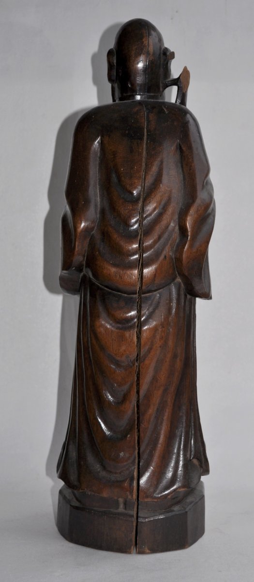 Wood Sculpture - China 19th - Immortal-photo-4