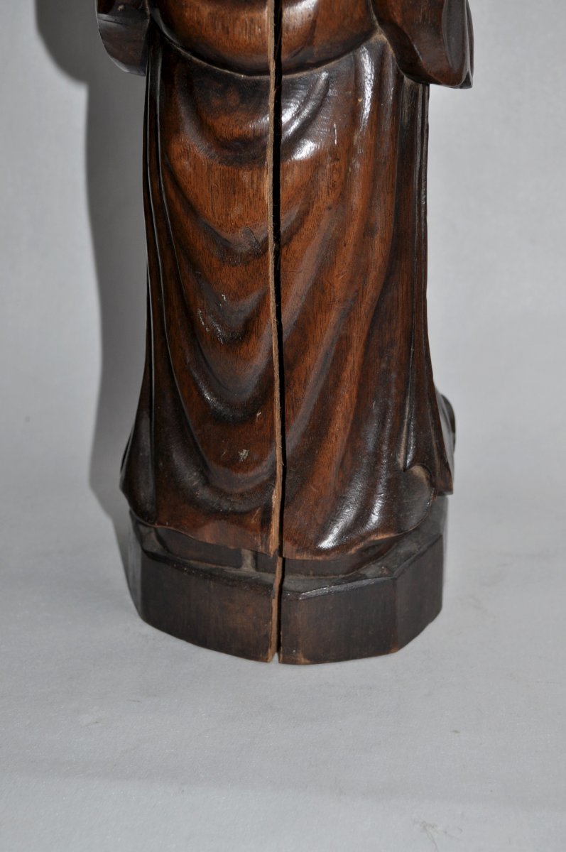 Wood Sculpture - China 19th - Immortal-photo-5