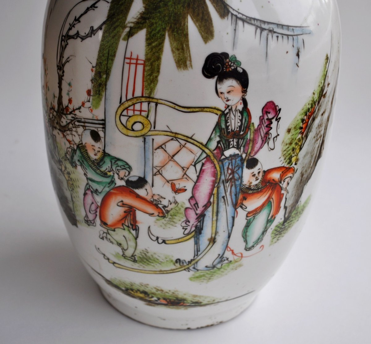 China - Pair Of Porcelain Vases - Ca 1900-photo-1