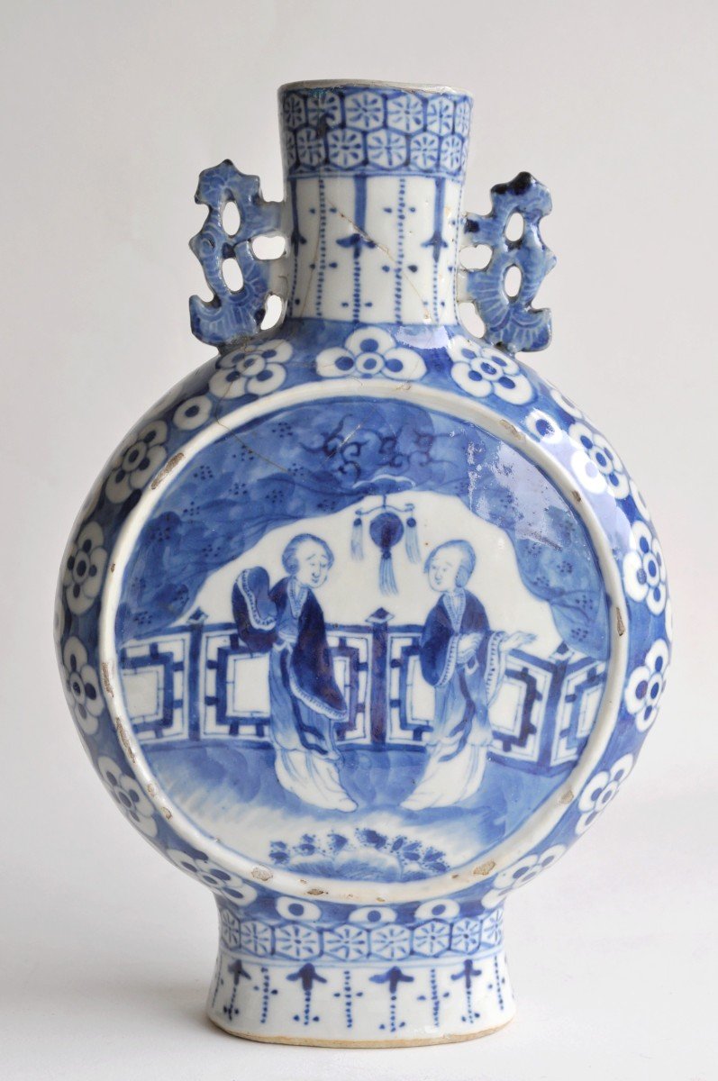 Chine - Vase Gourde En Porcelaine - XVIIIème-photo-3