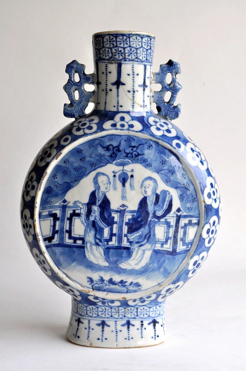China - Porcelain Gourd Vase - XVIIIth